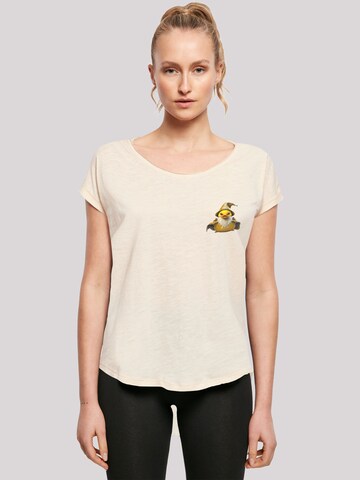 F4NT4STIC Shirt 'Rubber Duck Wizard' in Beige: voorkant
