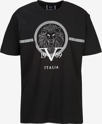 19V69 ITALIA Shirt 'Rafael' in Zwart: voorkant