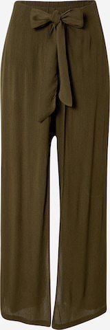 ABOUT YOU Wide leg Broek 'Fina' in Groen: voorkant