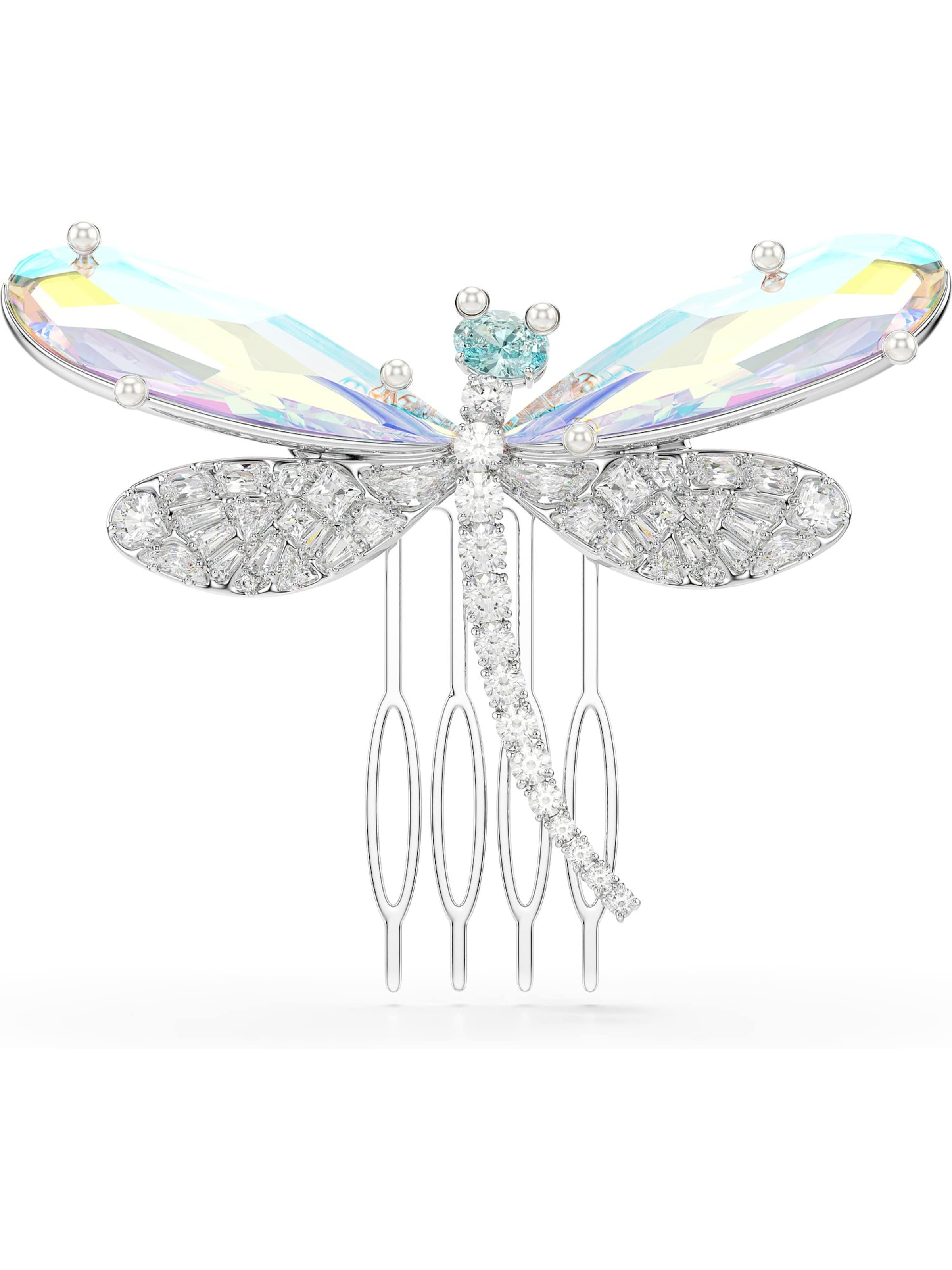Swarovski Hair jewelry in Silver: front