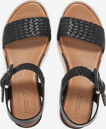 INUOVO Strap Sandals in Black