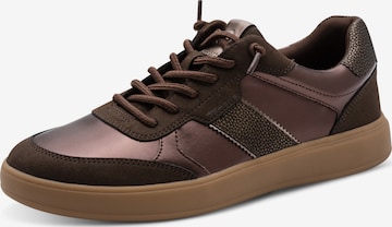 Baskets basses Tamaris en marron : devant