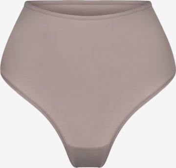 cfab (formerly creamy fabrics) - Braga 'Hight-Waist Tanga' en beige: frente