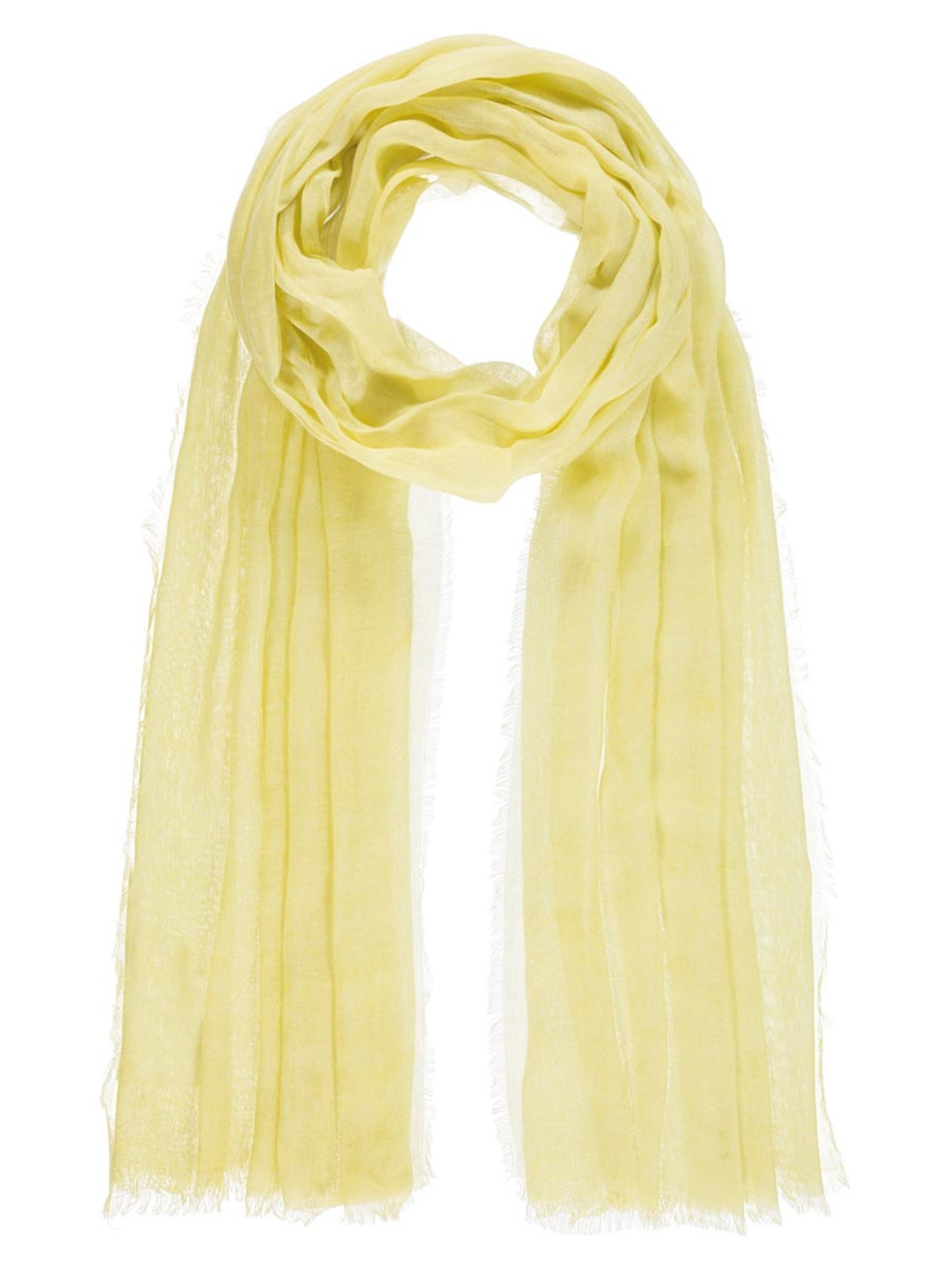 Passigatti Wrap 'Schal uni' in Yellow: front