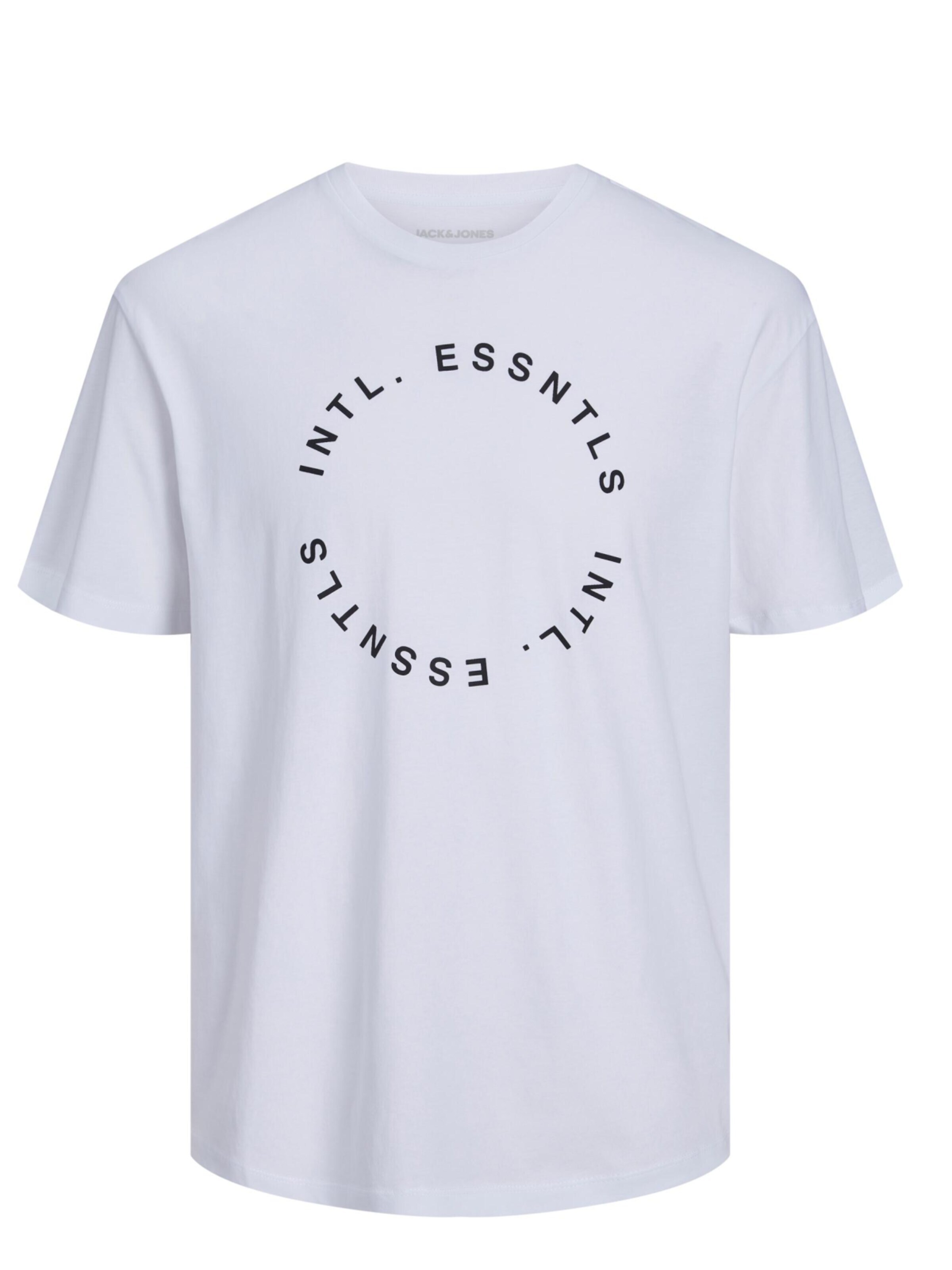 JACK & JONES Shirt 'Jack & Jones - T-shirt' in Wit: voorkant