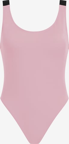 Calvin Klein Swimwear T-Shirt Uimapuku värissä vaaleanpunainen: etupuoli