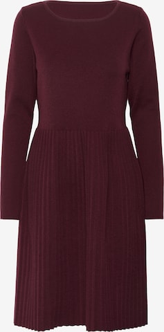 CULTURE Gebreide jurk 'CULuci' in Rood: voorkant