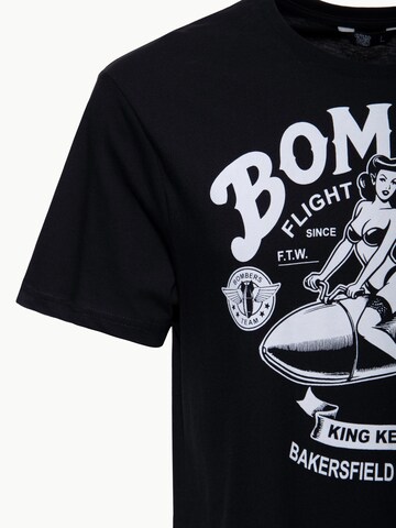 King Kerosin Shirt 'Bombers' in Black