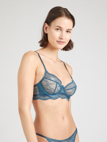 Hunkemöller T-shirt BH 'Isabelle' in Blauw: voorkant
