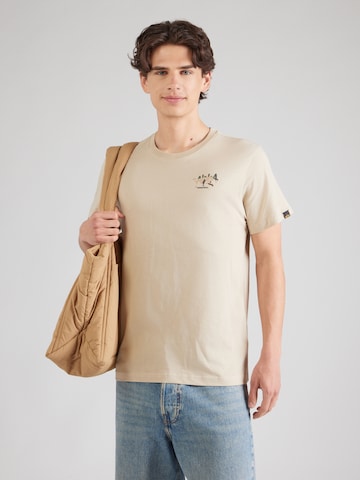 T-Shirt ALPHA INDUSTRIES en beige