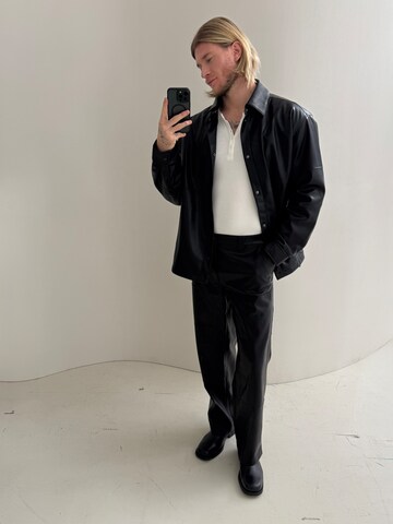 Wide Leg Pantalon KARIA by Loris Karius en noir