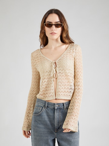 Cardigan 'CLARISSA' GUESS en beige : devant