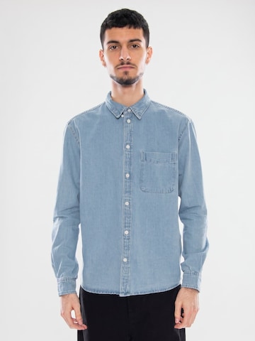 Comfort fit Camicia 'Orson Reg. Oxford York DNM Shirt NOOS' di Only & Sons in blu