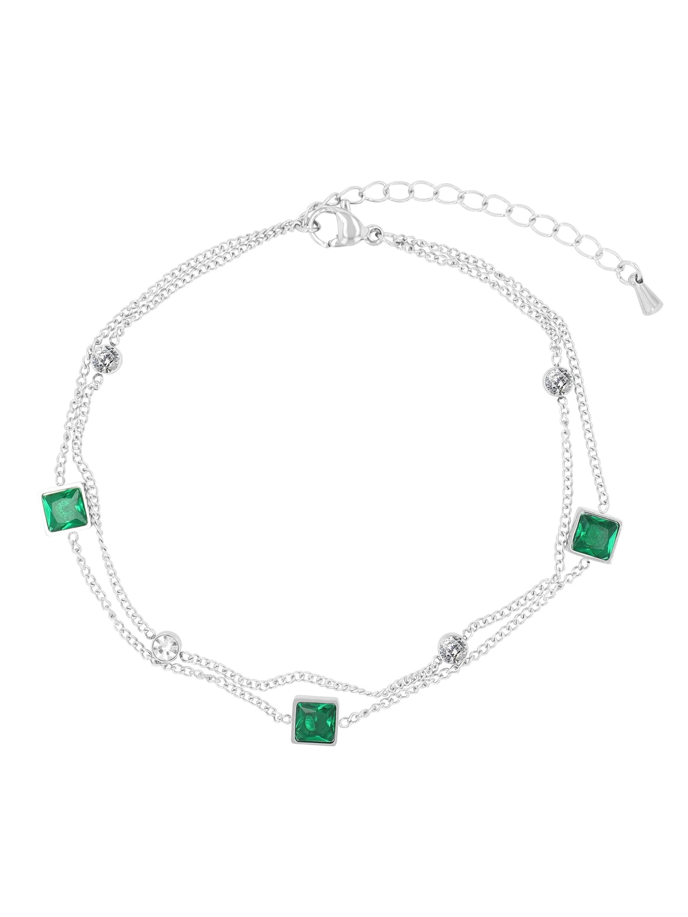 Akzent Fußschmuck 'Allara, langlebig'‌‌‌‌‌‌‌‌ in Silber: Vorderseite