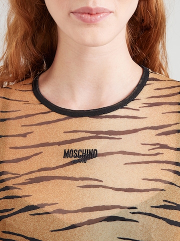 Moschino Jeans Koszulka w kolorze brązowy