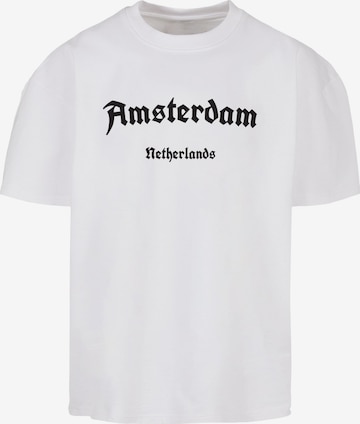 T-Shirt 'Amsterdam' Merchcode en blanc : devant