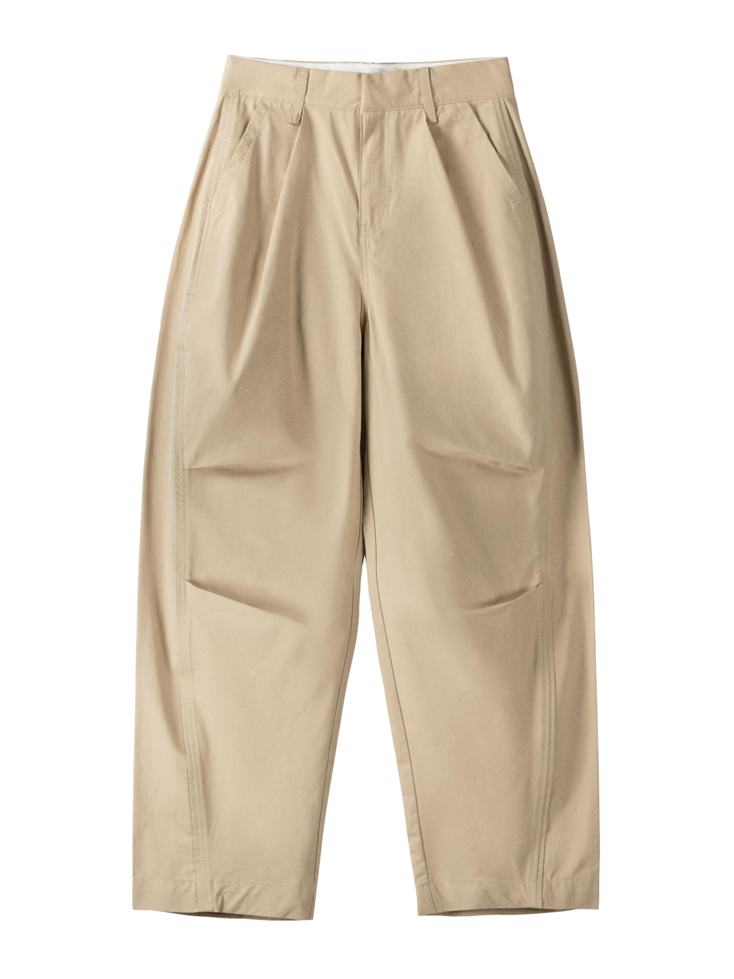 Bershka Hlače s naborima u boja devine dlake (camel), Pregled proizvoda