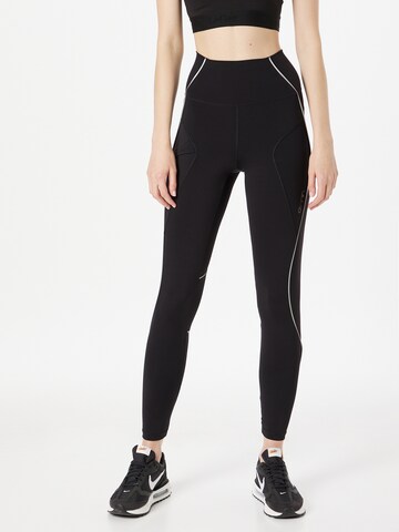 Skinny Pantaloni sportivi di aim'n in nero: frontale