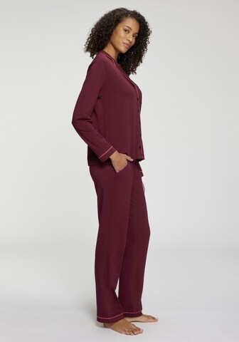 LASCANA - Camiseta para dormir en rojo