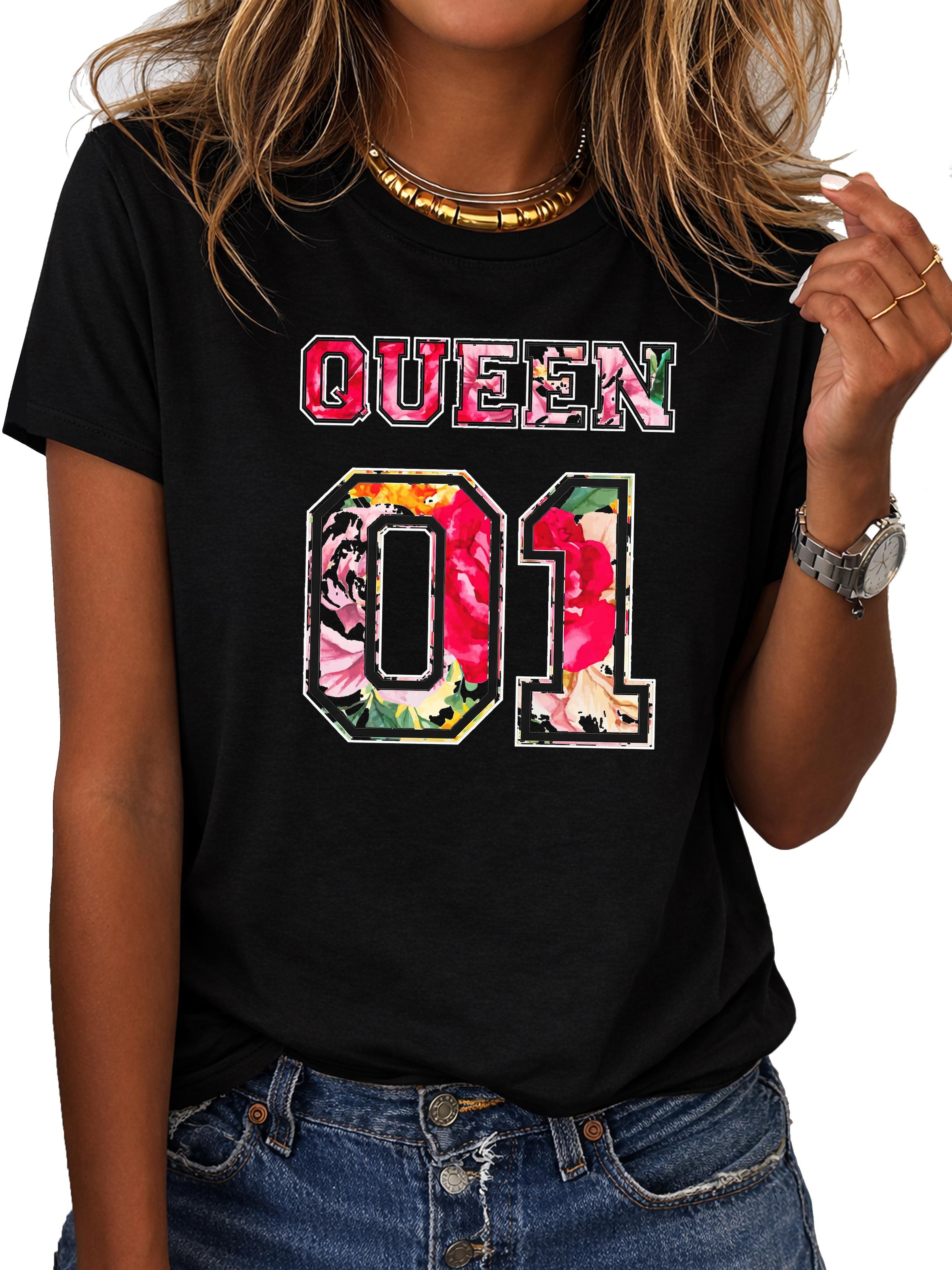 RMK Shirt 'QUEEN' in Black