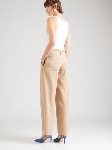 Wide leg Pantaloni 'Hindani-1_B' di HUGO in beige