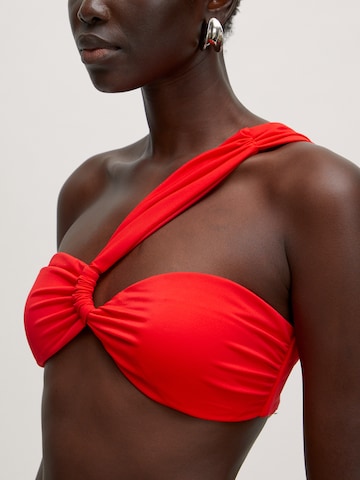 raudona EDITED Bandeau Bikinio viršutinė dalis 'Dorit'