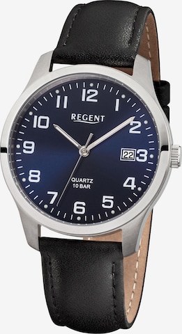 REGENT Analog Watch in Black: front