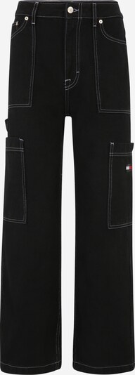 Tommy Jeans Klapptaskutega teksapüksid punane / must teksariie / valge, Tootevaade