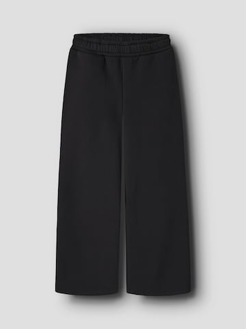 NAME IT - Pierna ancha Pantalón en negro