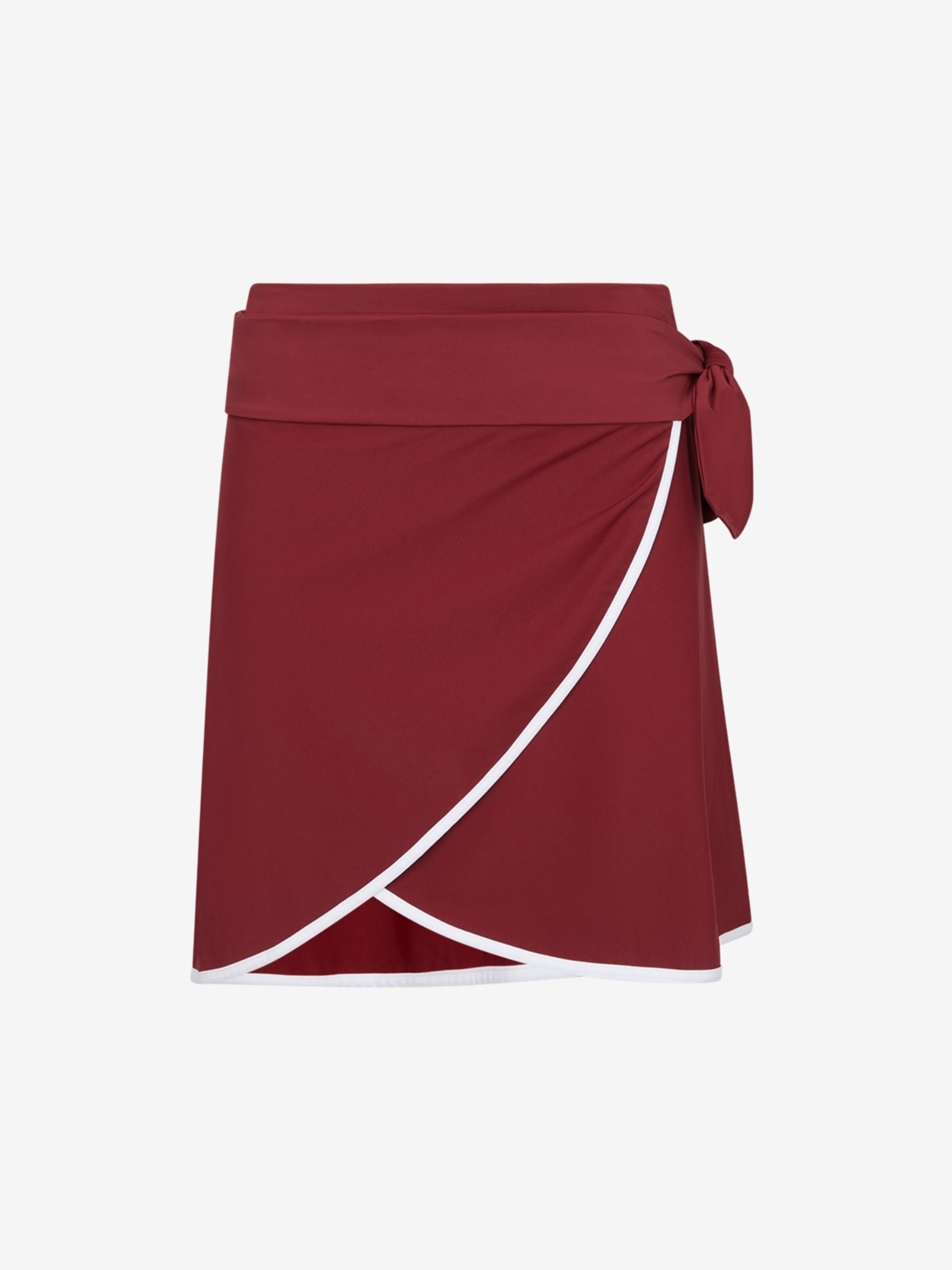 Jupe 'Wrap' WALLIEN en rouge : devant