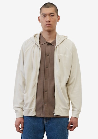 Marc O'Polo Sweat jacket in Brown: front