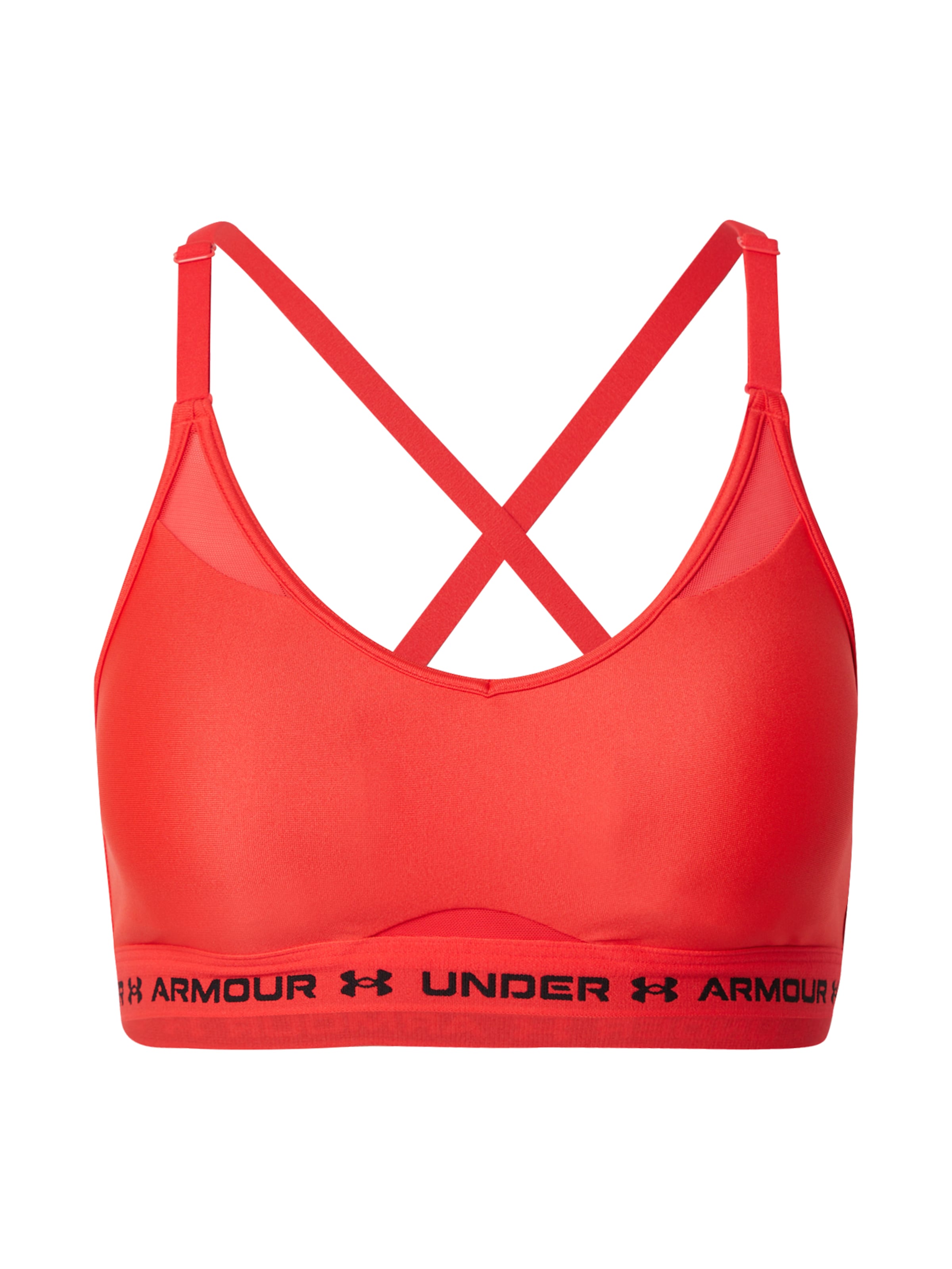 Reggiseno sportivo di UNDER ARMOUR in rosso: frontale