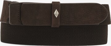 Ceinture 'Monk' LOTTUSSE en marron : devant