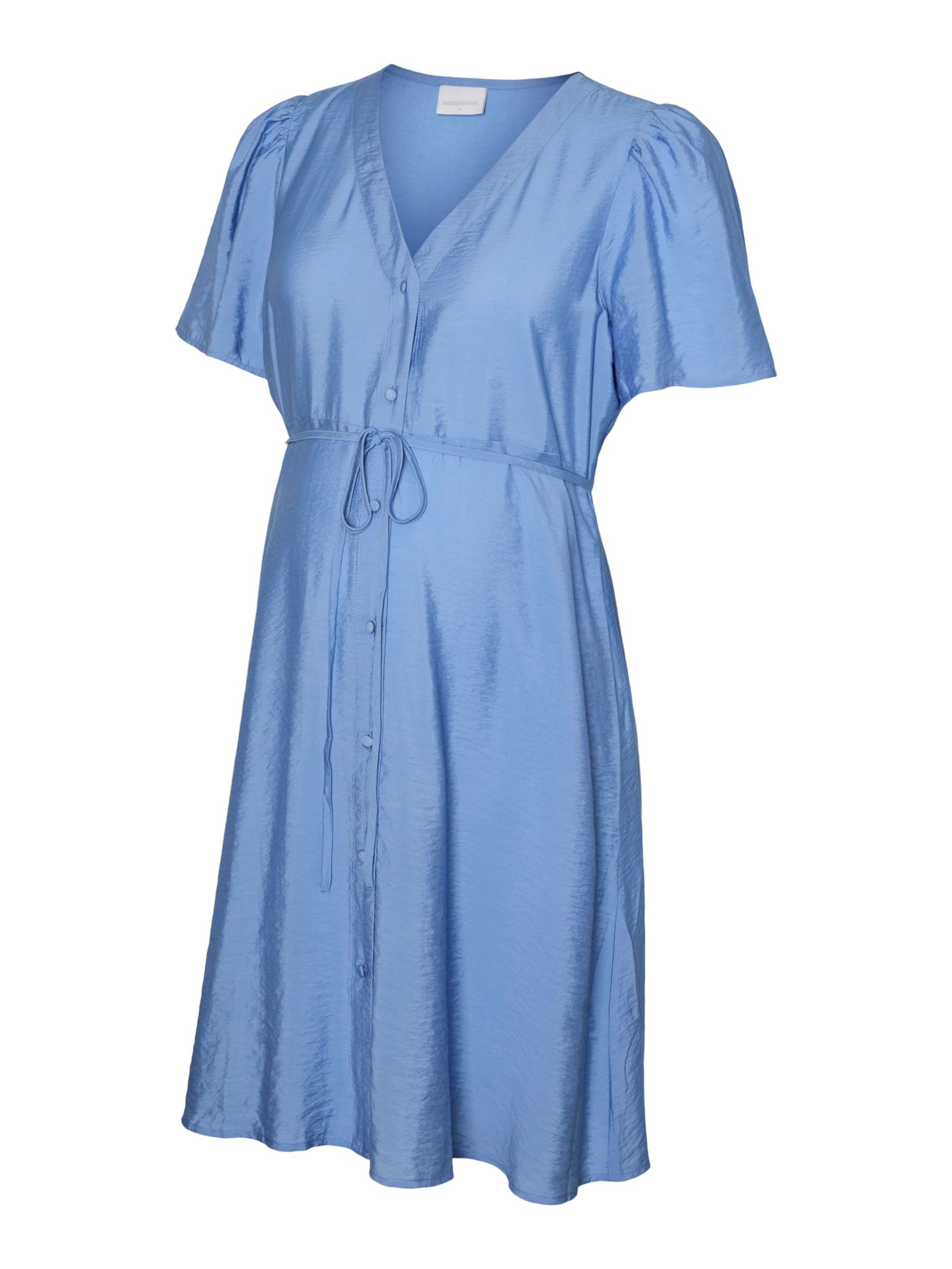 MAMALICIOUS Kleid 'MLAva' in Blau: Vorderseite