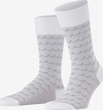 FALKE Socks 'Sea Rock' in White: front