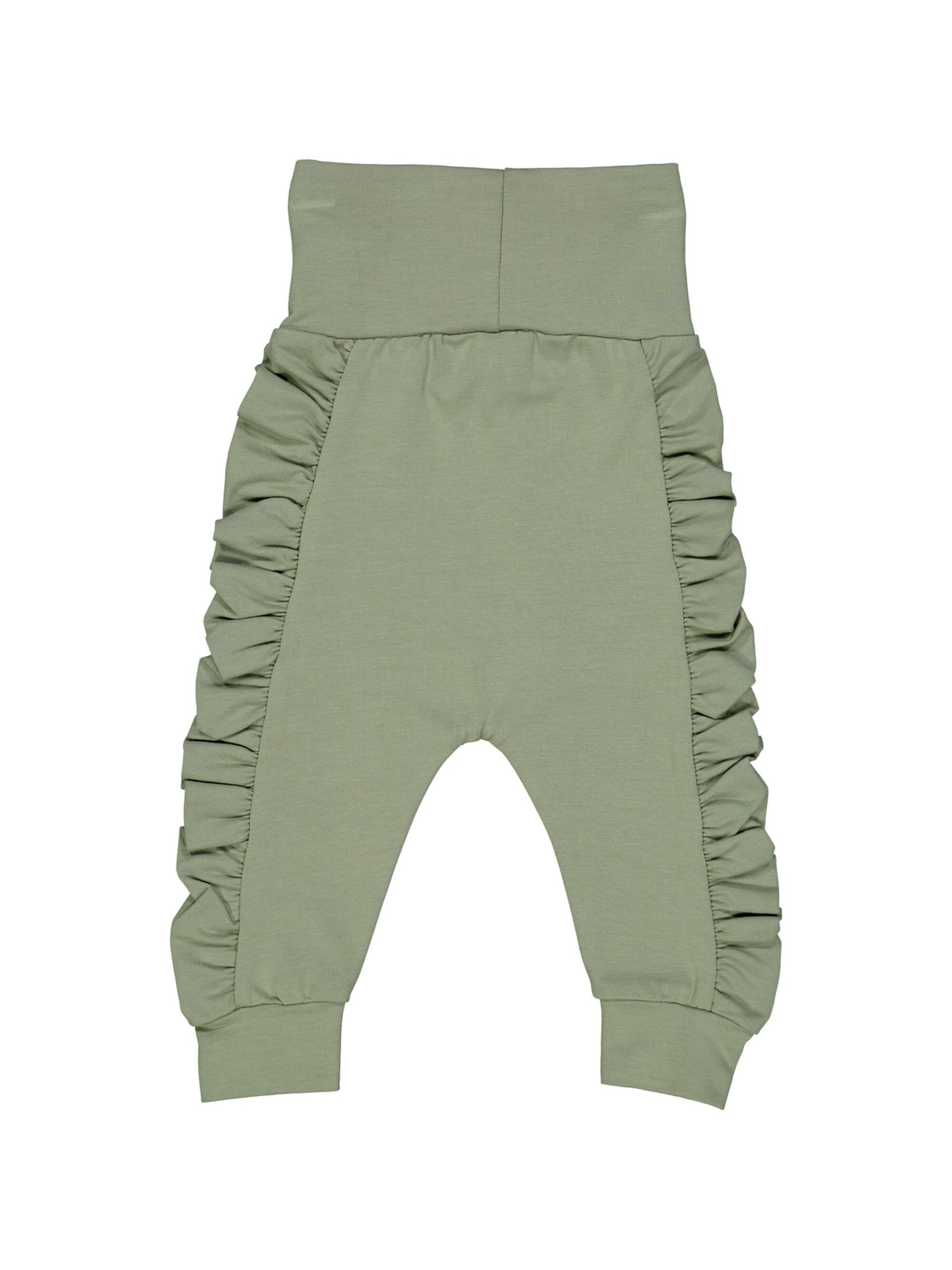 Effilé Pantalon Müsli by GREEN COTTON en vert