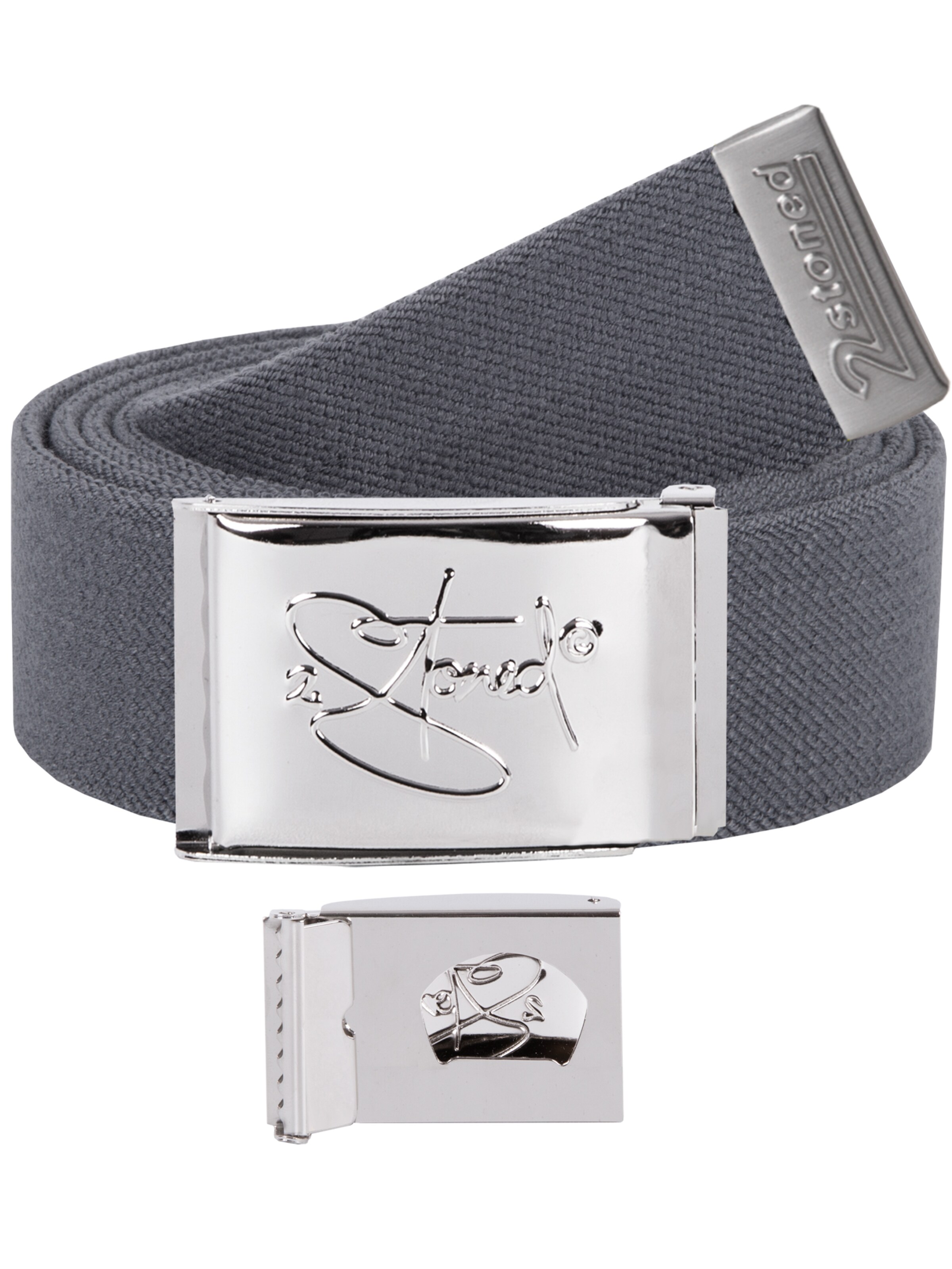 2Stoned Belt 'Bottle-Opener' in Grey: front