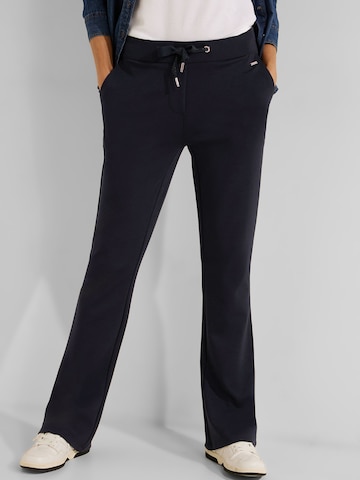 CECIL Boot cut Pants in Blue: front