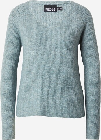 PIECES Sweater 'ELLEN' in Blue: front