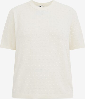 T-shirt WE Fashion en blanc : devant