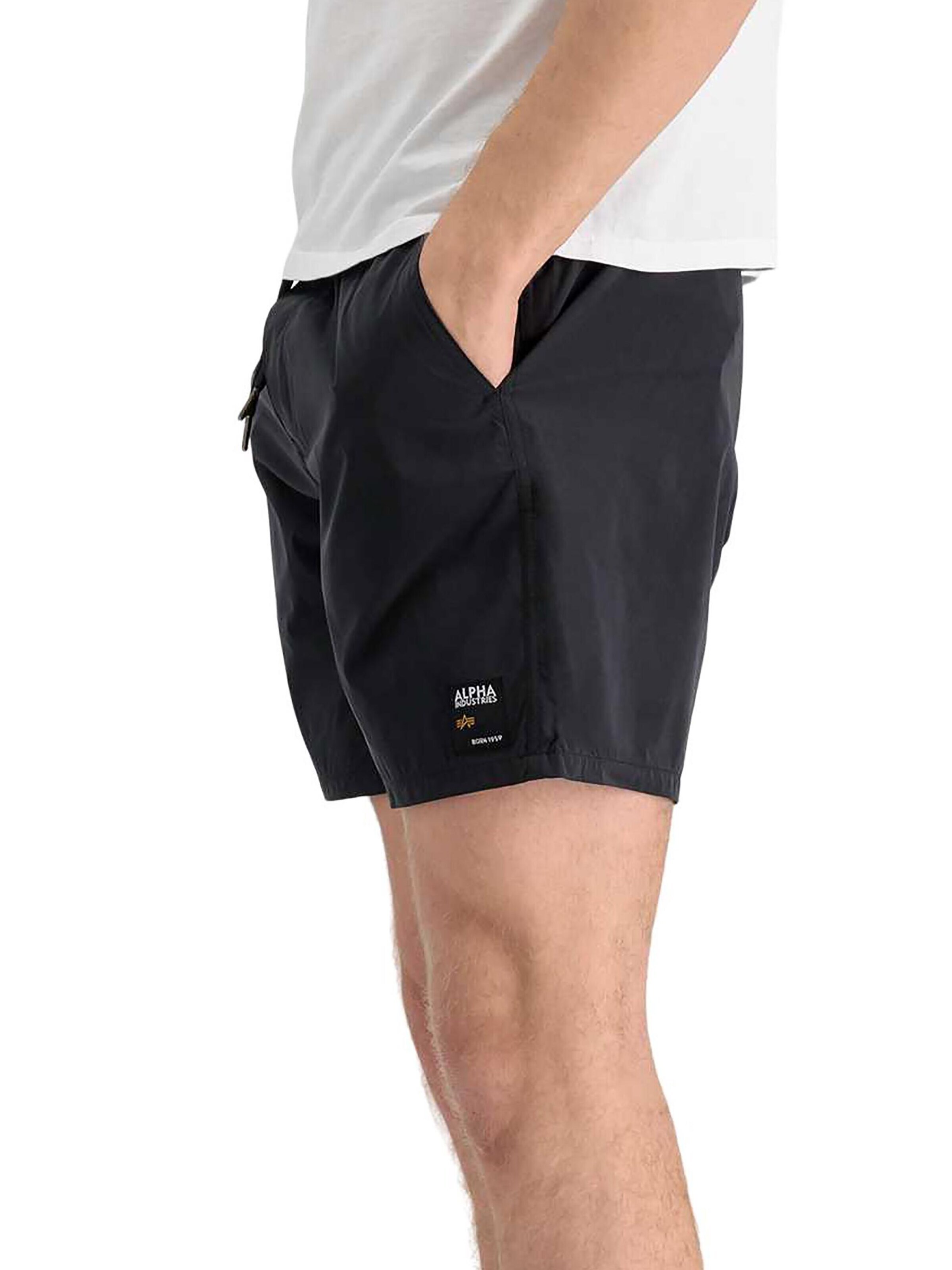 ALPHA INDUSTRIES Regular Hose 'Nylon'‌‌ in Schwarz