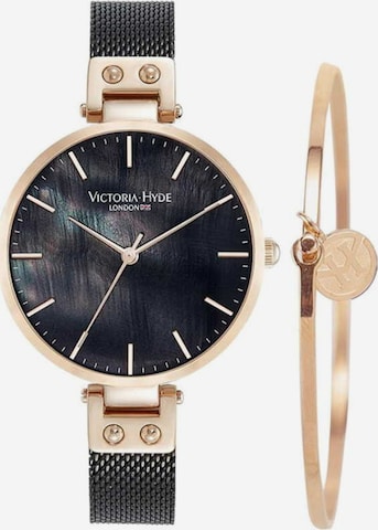 Victoria Hyde Analoog horloge in Zwart: voorkant