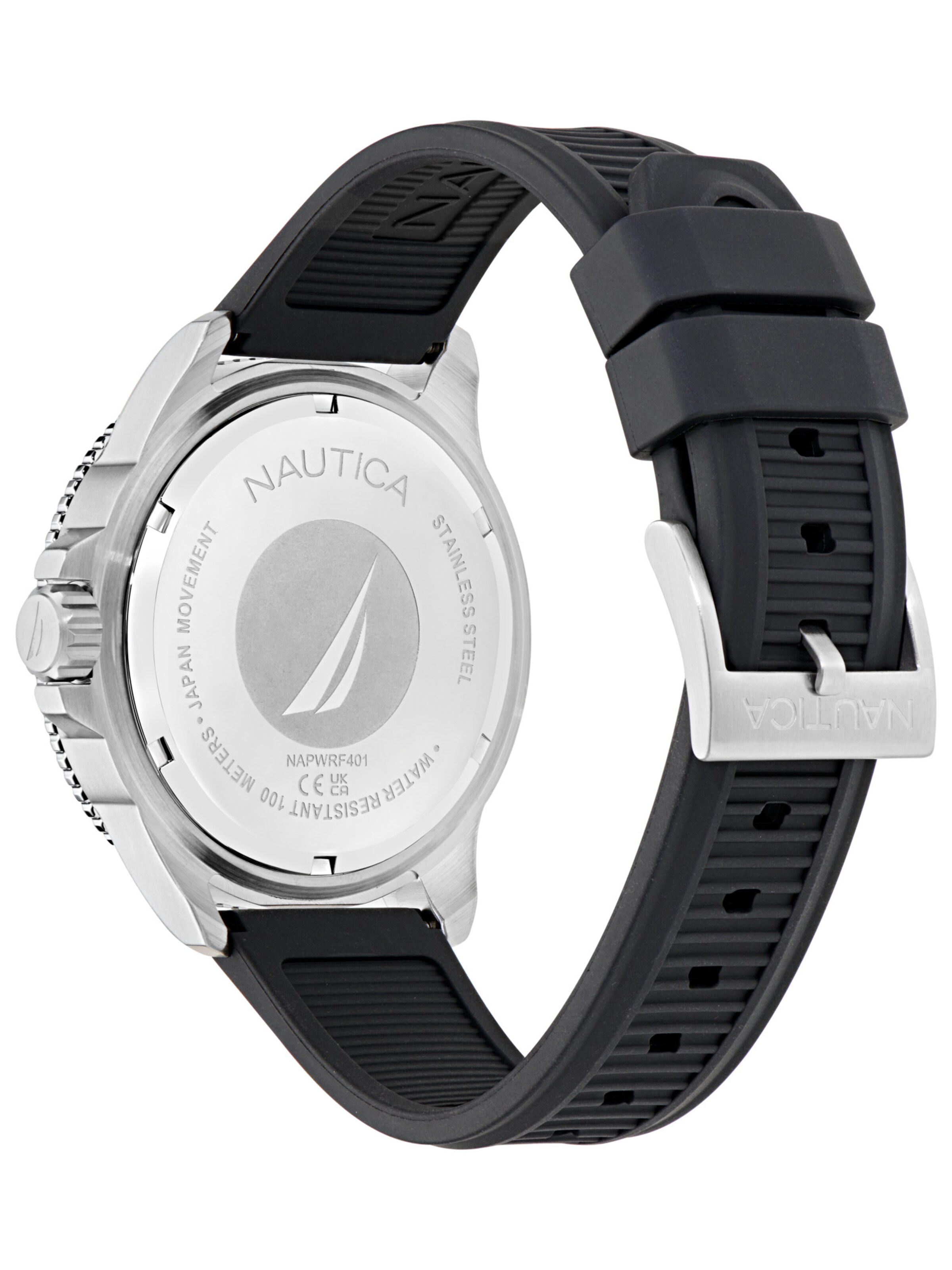 NAUTICA Analoog horloge 'NCT WINDROSE' in Zilver
