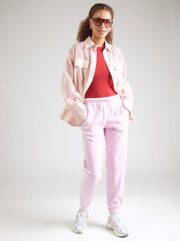 Tapered Pantaloni 'PCChilli' de la PIECES pe roz