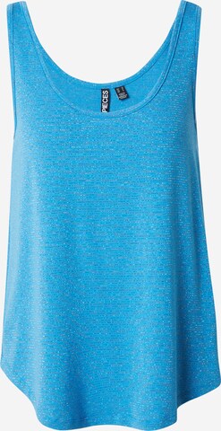 PIECES Top 'Billo' in Blue: front