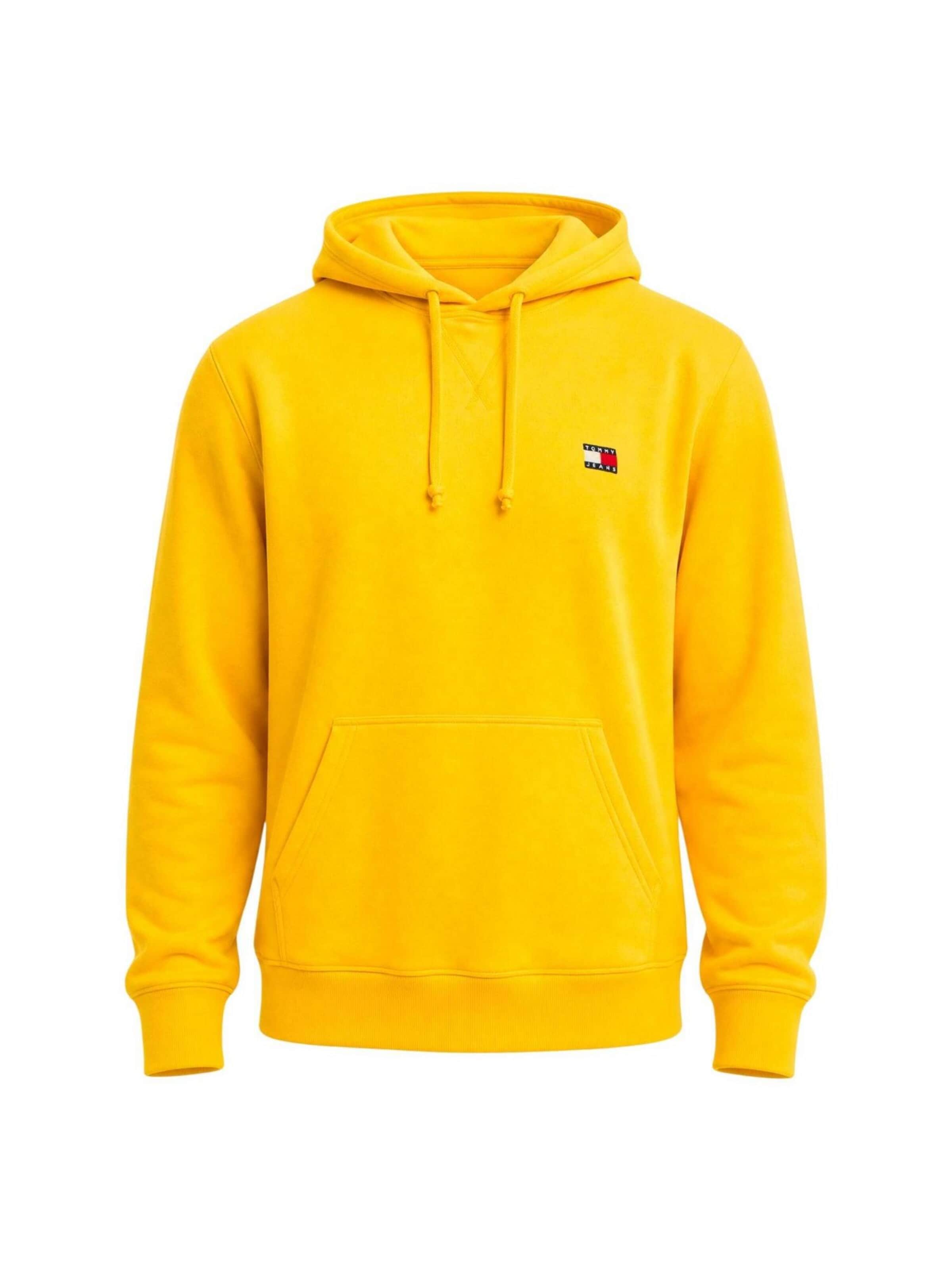 Sweat-shirt 'DM0DM23606' Tommy Jeans en jaune : devant