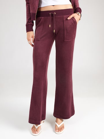 Juicy Couture - Acampanado Pantalón 'Layla' en rojo: frente