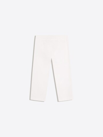 Coupe slim Pantalon Bershka en blanc