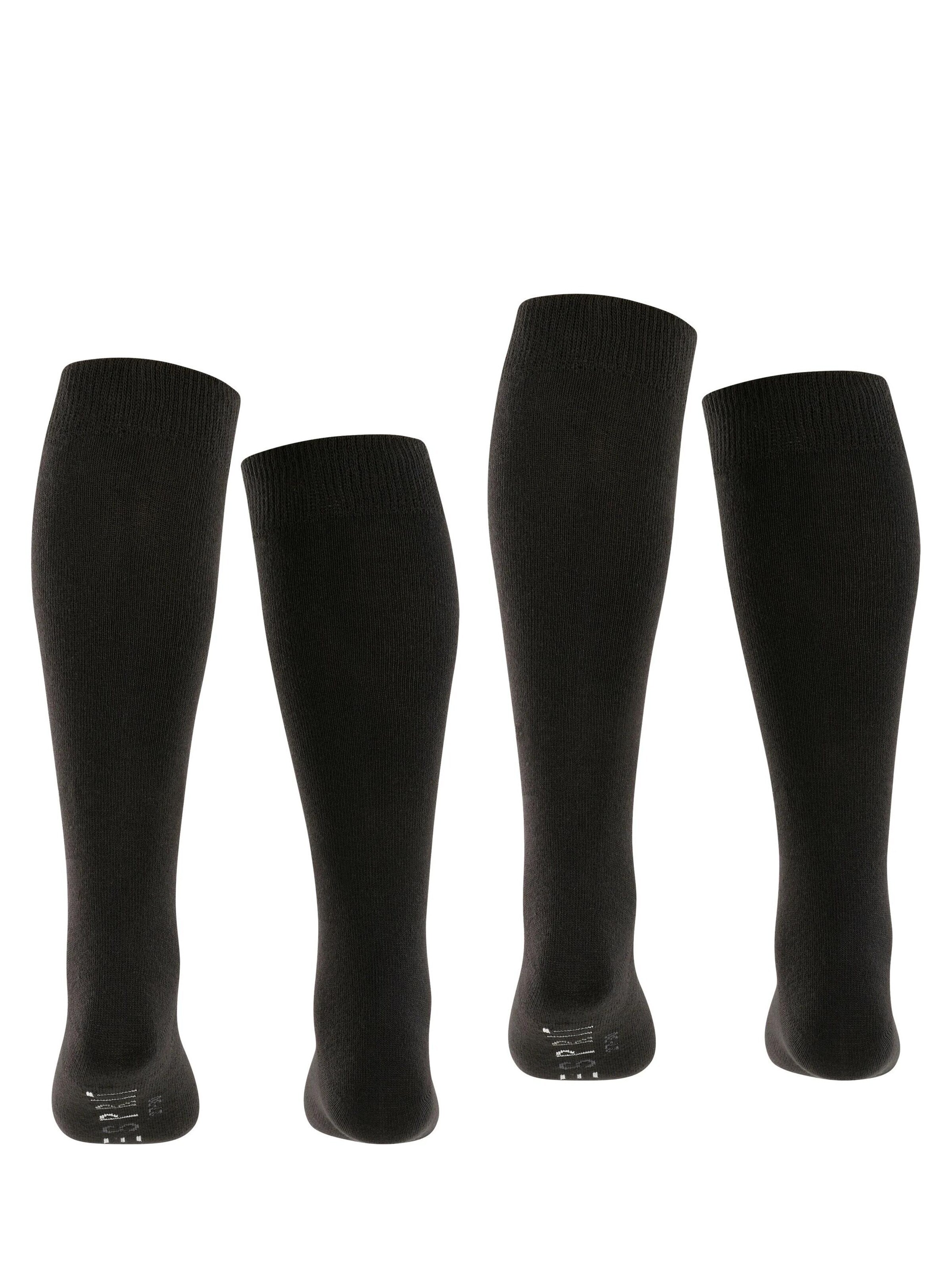 ESPRIT Socks 'Foot Logo 2-Pack' in Black