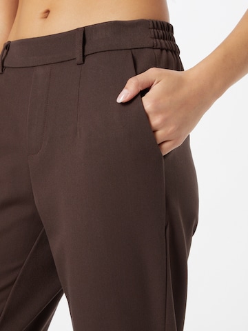 OBJECT - Tapered Pantalón 'Lisa' en marrón